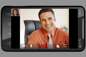 You can enjoy a video chat on a smartphone or tablet. 